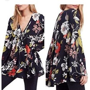 Free People Floral Blouse